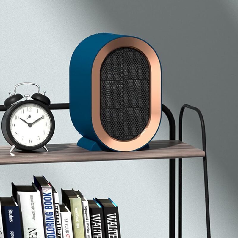 Bathroom Fan Heater Mini Space Heater Portable Ceramic Fan Heater Quiet Electric Mobile Electric Heaters for Home and Small Office 1200W, De