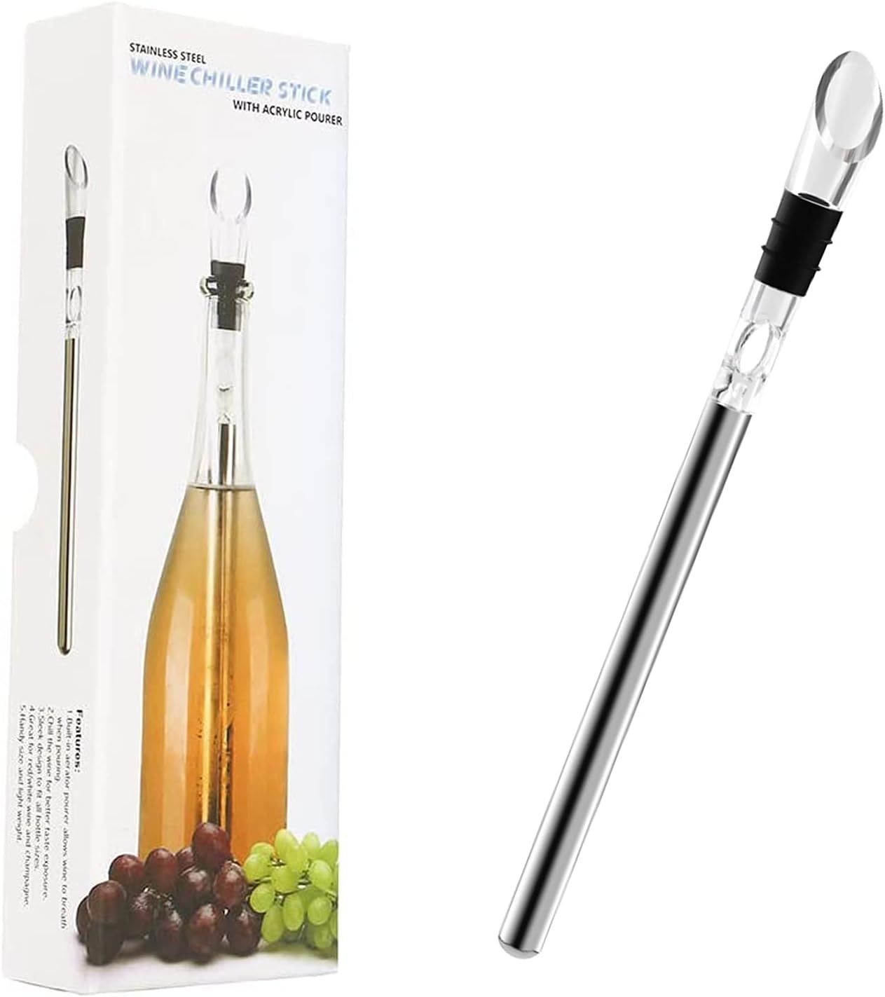 Wine Cooler 3 in 1 304 Stainless Steel Ice Free Fast Cooling