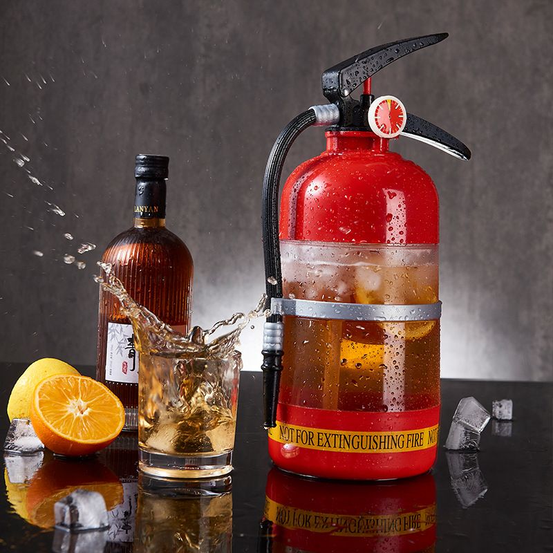 Fire Extinguisher Beverage Dispenser Pump Red, 3 L