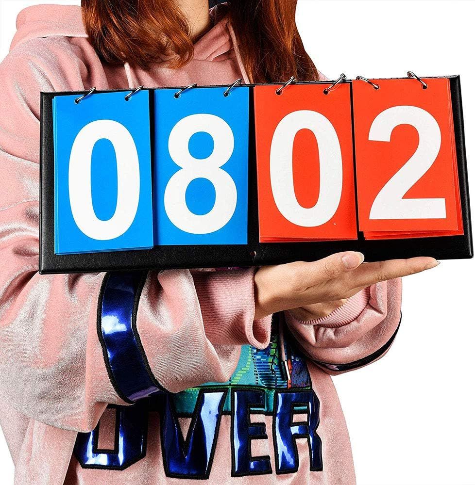 Table Top Scoreboard Flipper for Multi Sports, Score Flip Scoreboard