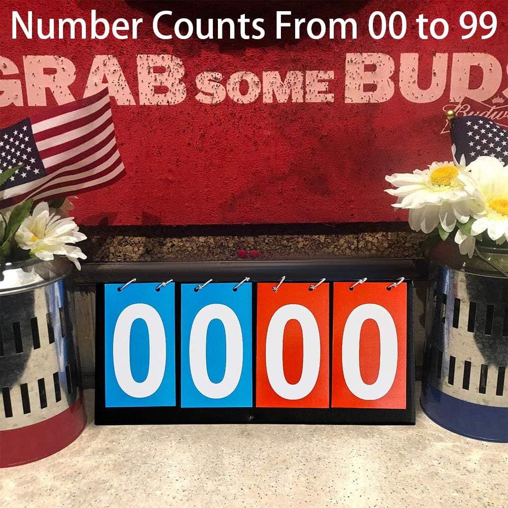 Table Top Scoreboard Flipper for Multi Sports, Score Flip Scoreboard