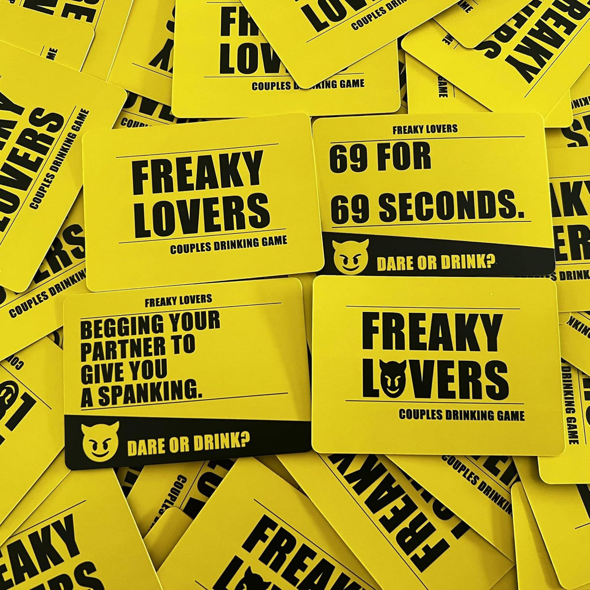 Couples Drinking Game, Freaky Lovers Test Your Freak Card Game for Date Night, Fun Gift for Anniversary Valentine Birthday, for 2 Players