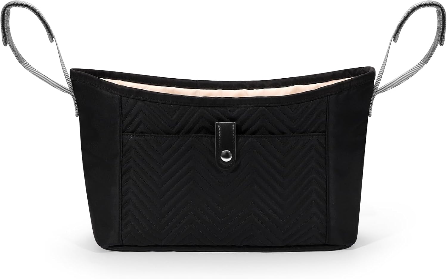 Universal Stroller Organizer, Stroller Bag Stroller Caddy Organizer, Stroller Accessories Fits for Uppababy, Baby Jogger, Nuna, Doona, Britax Strollers, Black