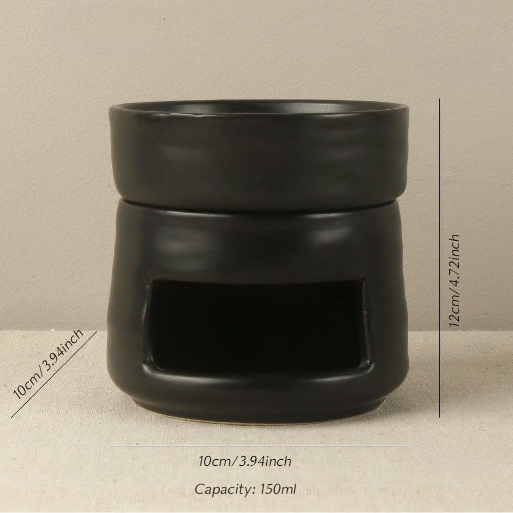 Yellow Ceramic Aroma Burner Shareable Candle Holder Aromatherapy Diffuser Home Decor