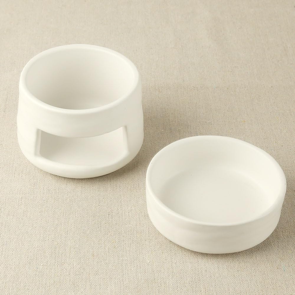 Yellow Ceramic Aroma Burner Shareable Candle Holder Aromatherapy Diffuser Home Decor