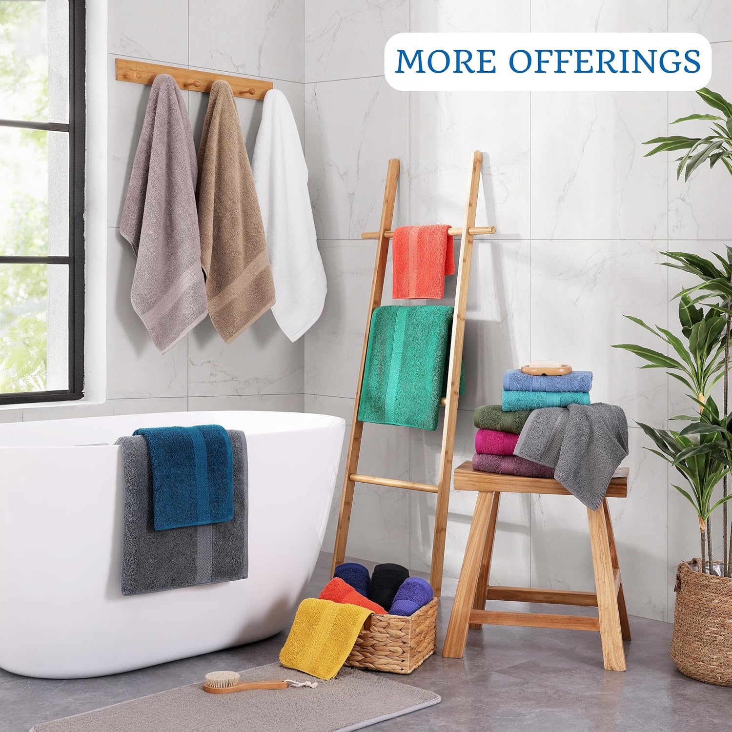 Bath Sheets Bathroom Towel Set- 2 Pack 100% Cotton Extra Large Bath Towels, Oversized Bath Towels, Luxury Bath Towels Large Bathroom Set, Shower Towels Bath Towel Sets for Bathroom, 35x66 - Allure