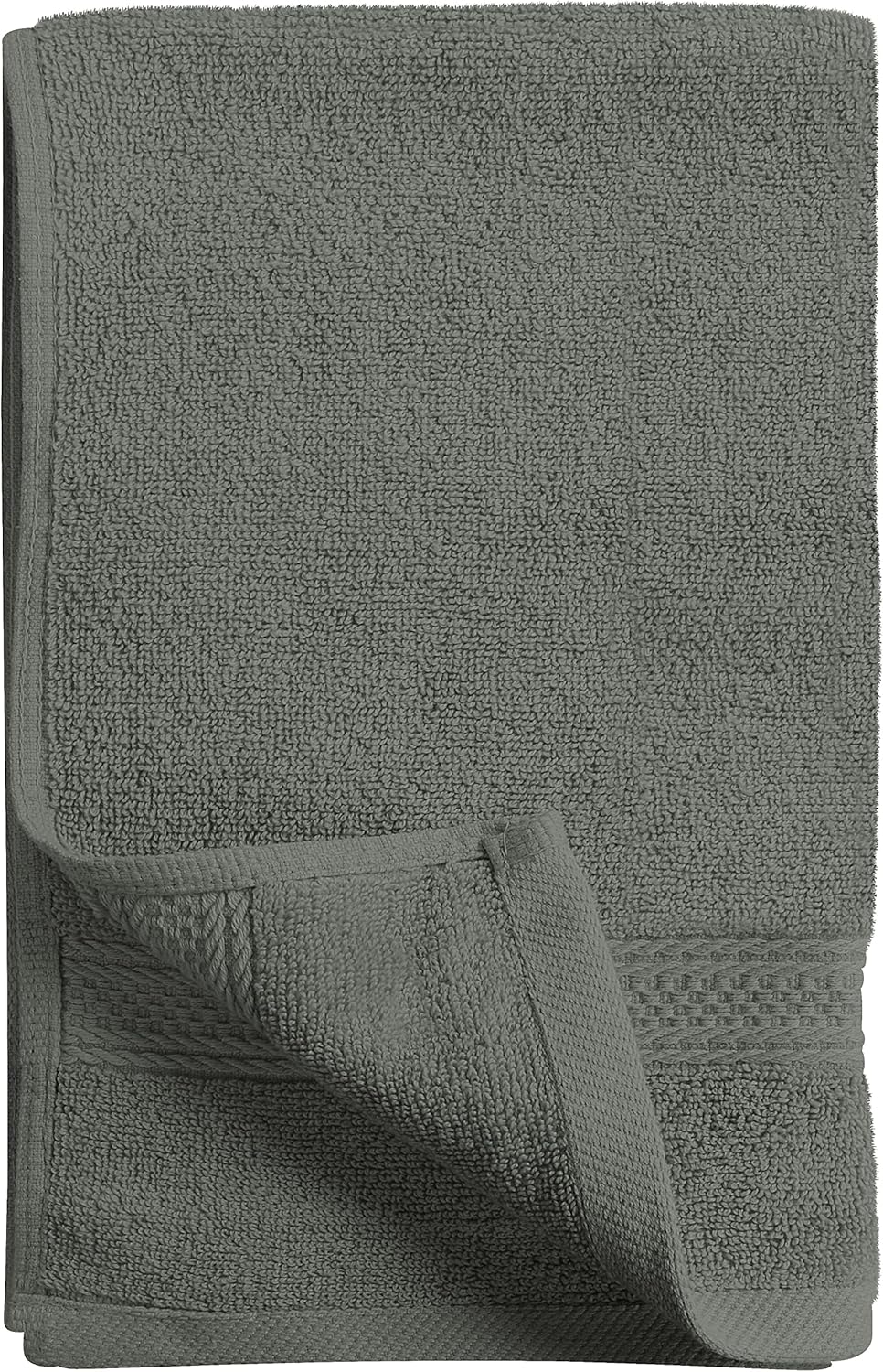 6 Pack Premium Hand Towels, 16 by 28 inches, 100% Ring Spun Cotton, Soft and Absorbent 600 GSM Towels for Bathroom, Gym, and Hotel, Grey