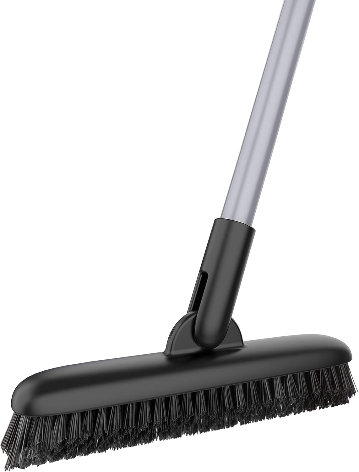 Heavy Duty Grout Scrub Brush with Long Handle, Shower Floor Scrubber for Cleaning, Tile Scrub Brush with Stiff Bristles
