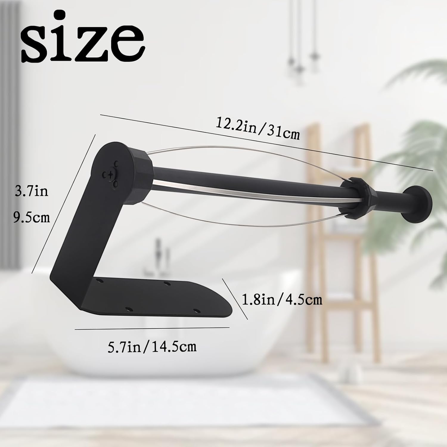 Paper Towel Holder Under Cabinet, Self Adhesive or Drilling, Wall Mount Stainless Steel Paper Towel Rack for Kitchen Toilet Bathroom