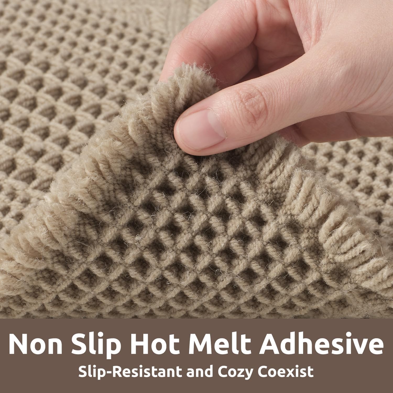 Waffle Bath-Mat, Super Absorbent Bath Mats for Bathroom, Boho Bathroom Rugs Non Slip Washable, Ultra Soft Bathroom-Mat with Tassels Floor Mat, 20" X 32" Brown Brwon 20"x32"