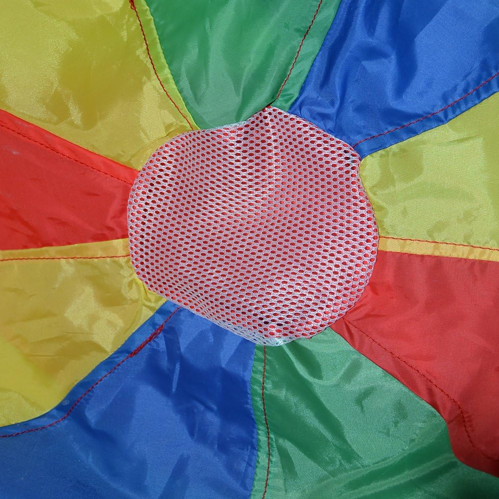 Parachute for Kids 6' with 9 Handles Game Toy Play -
