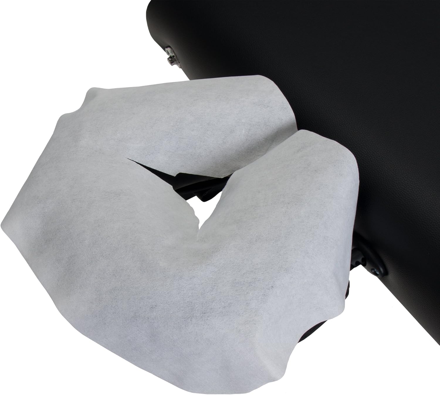 Disposable pillowcase - U-shaped pillow - 35*42cm - White - 100 pillowcases - Ultra soft - Anti-slip layer - Massage head support cover - Suitable for massage beds and chairs