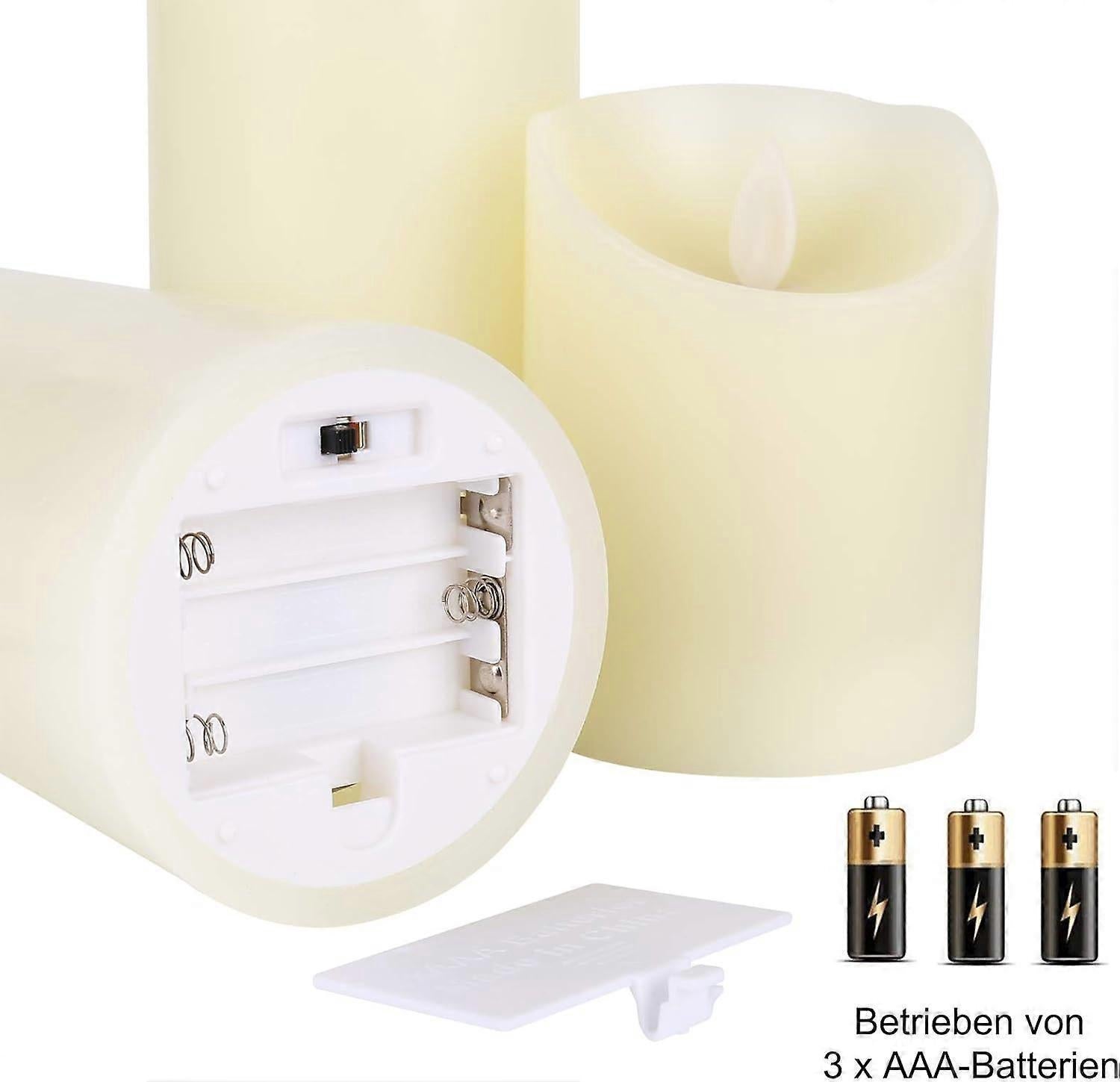 LED Candles Flameless Candles Warm White LED Candle Lights Electric Flickering LED Wick Lamp with Remote Control Timer Function