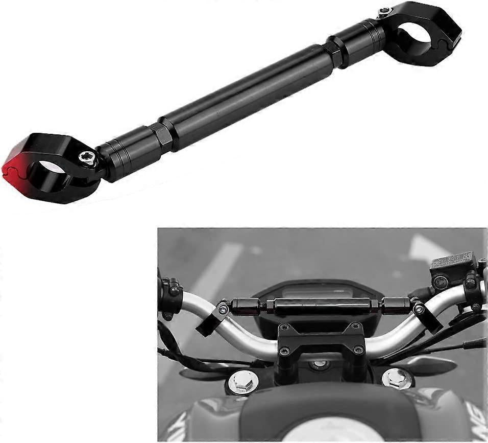 1Pcs Motorcycle Balance Bar Motorcycle Handlebar Big Car Modified Aluminum Alloy Motorcycle Balance Handlebar Cross Bar Motorcycle Accessories (Black)