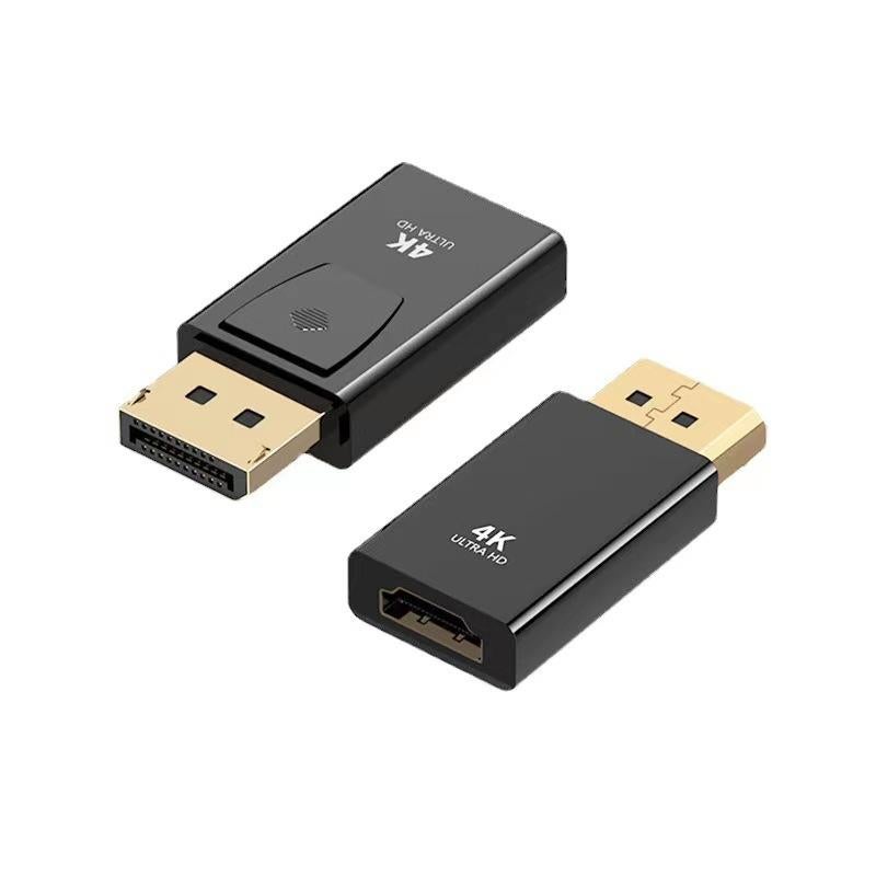 DisplayPort to HDMI Adapter 4K - DP to HDMI Converter for PC, Laptop, Monitor, TV, Projector (Black)