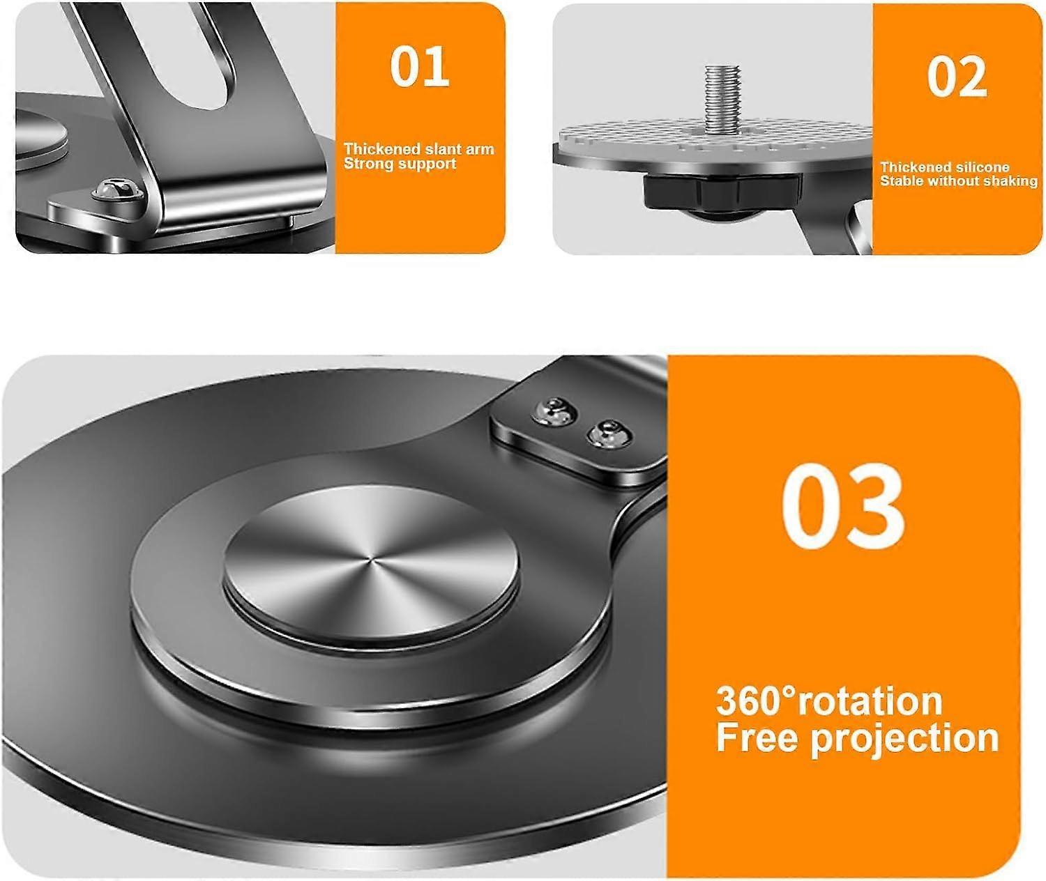Projector Stand - Adjustable Desktop Projector Mount (Black)