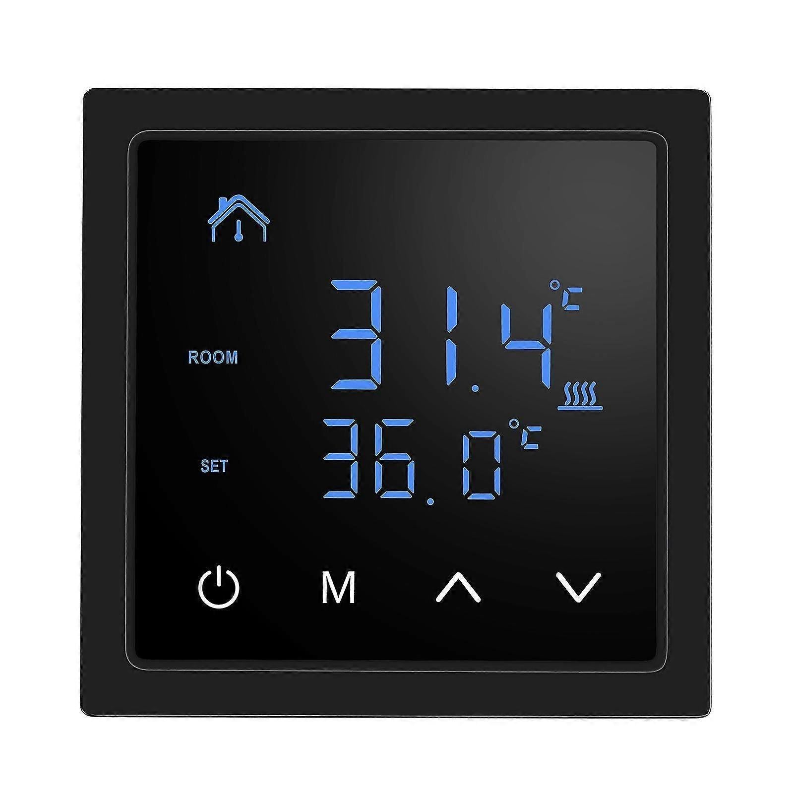 Smart Thermostat 16A Floor Heating Temperature Controller with LED Touch Screen