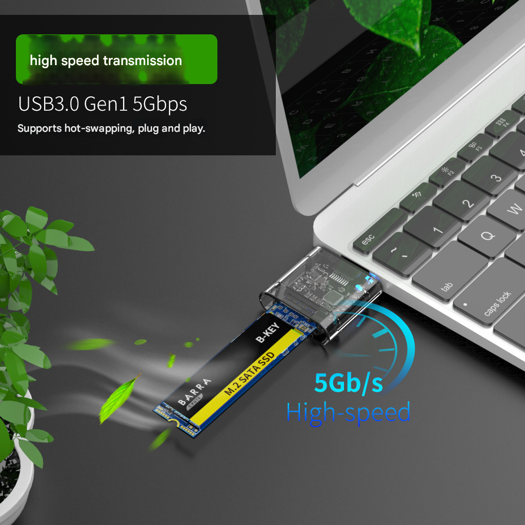 SSD Disk Box M2 To USB 3.0 SSD Adapter M2 SSD CASE SATA Chassis For