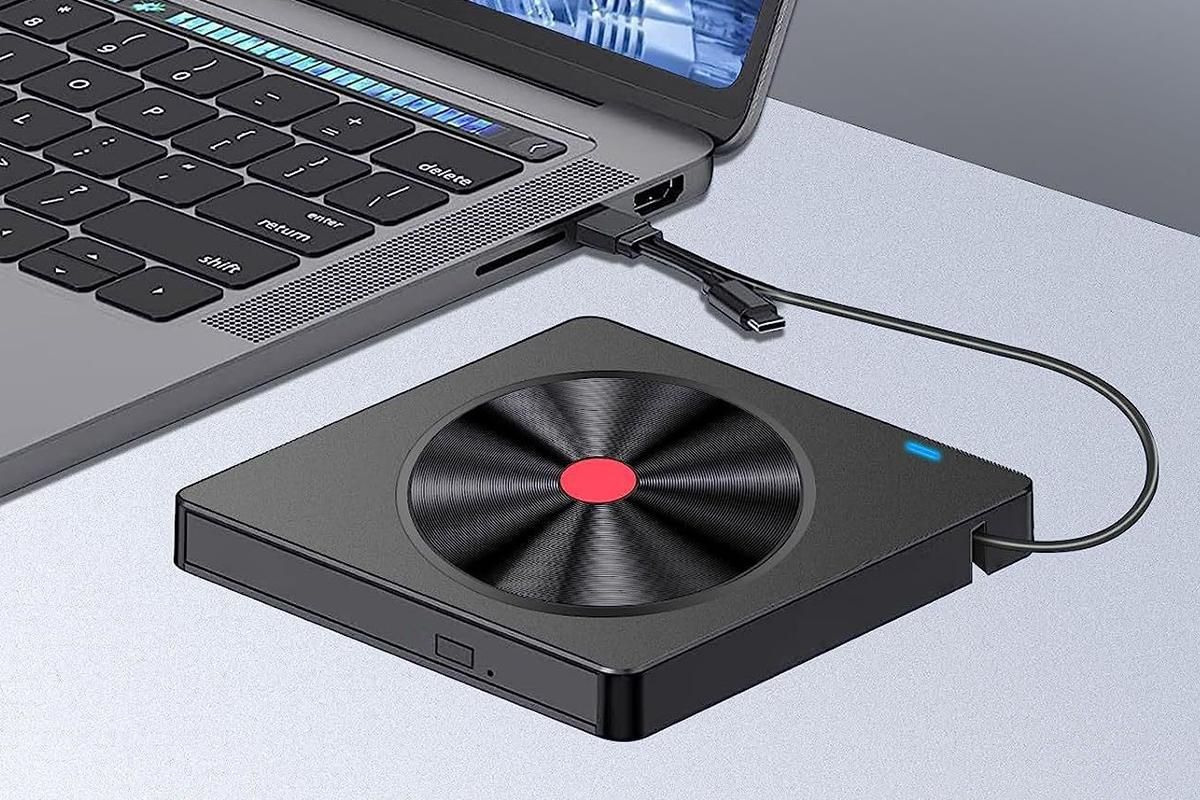 5 in 2 Computer External CD DVD Drive USB 3.0 Portable Optical Drive Burner for Windows Mac Linux
