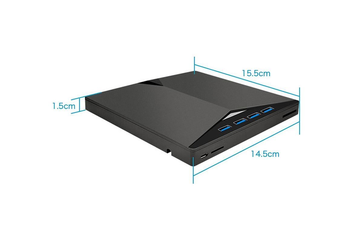 External CD/DVD Drive for Laptop USB 3.0 DVD Player Ultra-Slim Portable Burner Writer