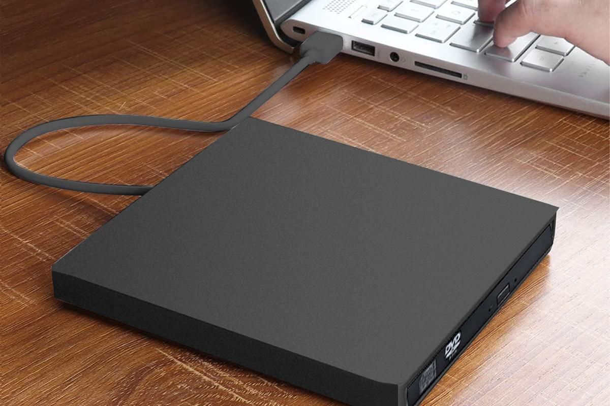 USB 2.0 Slim Protable External CD-RW Drive Writer Player for Laptop Notebook PC Desktop Computer -Black