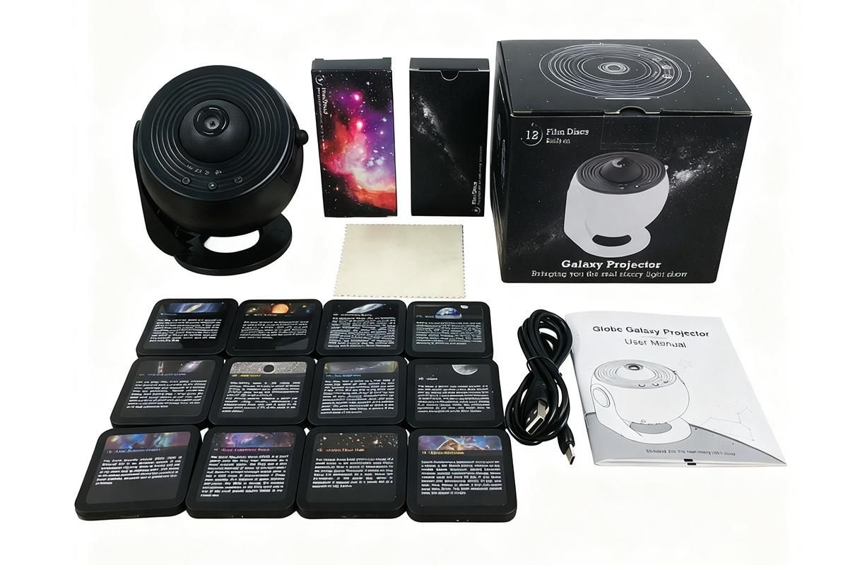 Galaxy Projector for Bedroom 13 Film Discs Projector - Black
