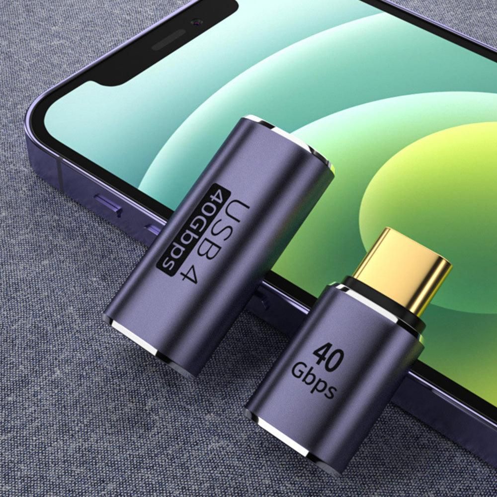 6Pcs Type-C USB4 40Gbps High-Speed Data Adapter Set