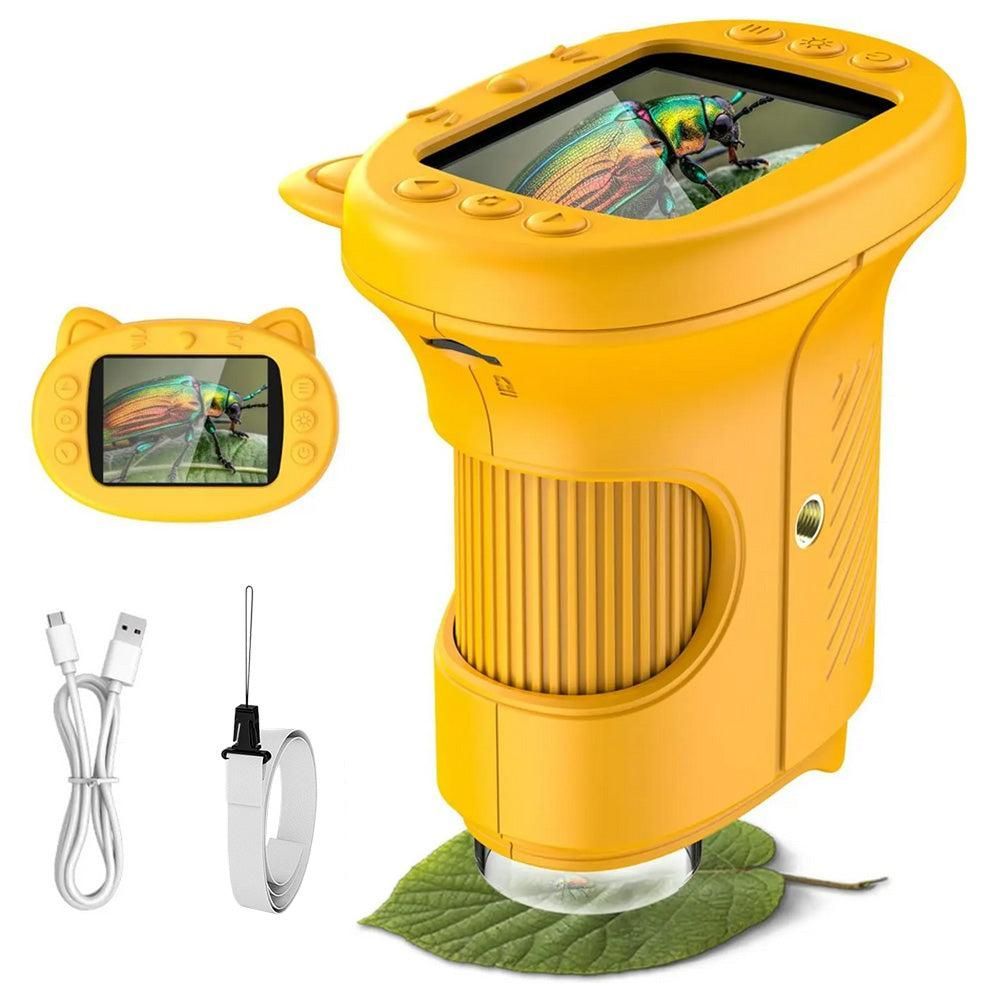 1000X Handheld Microscope - 1080P Mini Pocket Digital Microscope Yellow