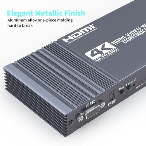 4K Video Wall Controller 3x3 Setup HDMI Processor 9 Outputs 17 Stitching Modes 1pc