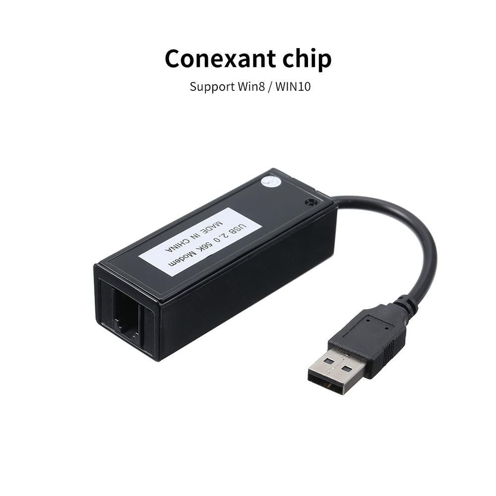 External USB 56K V.92 V.90 Dial Up Fax Modem for Win XP/VISTA7/8/10