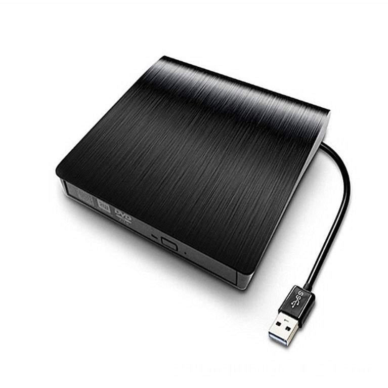 External CD Drive USB 3.0 Slim DVD Burner High Speed Data Transfer for Laptop Desktop Black