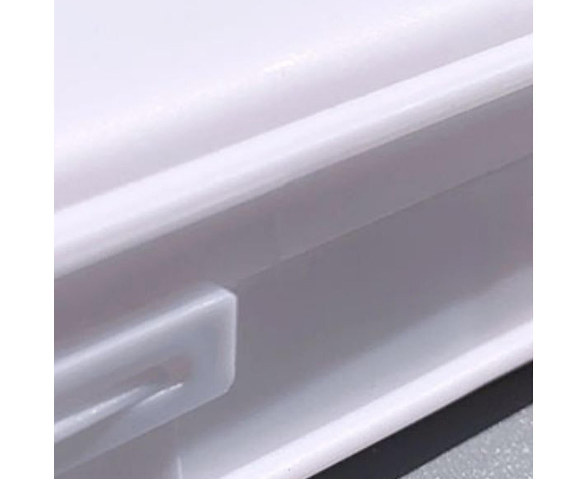 Nail Tools Box Nail Accessories Organizer Plastic Storage-White