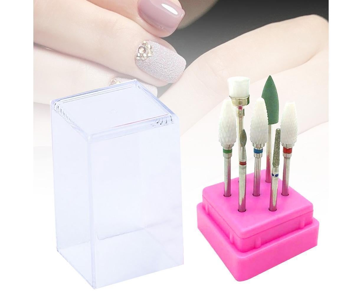 7Pcs Tungsten Steel Ceramics Remove Gel Polish Manicure Pedicure Nail Drill Bits-8#