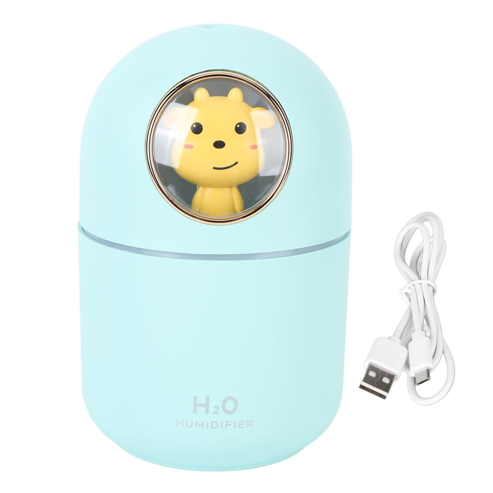 Humidifier Aroma Diffuser USB Power Supply 300ml Capacity Auto Shutdown Home Decoration for Room Office Blue Cow