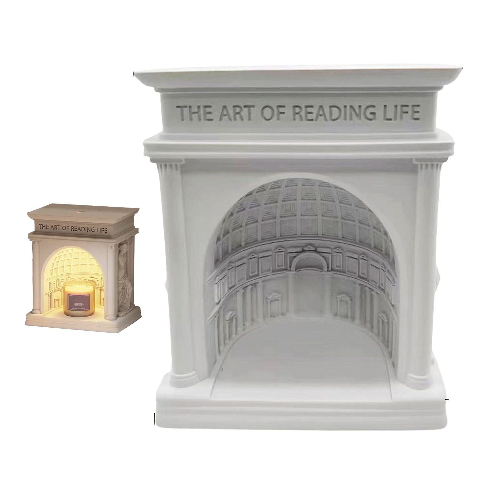 Candle Warmer Lamp Dimmable Decorative Palace Building Design Aroma Candle Melting Light for Bedroom CN Plug Candle Melting Lamp