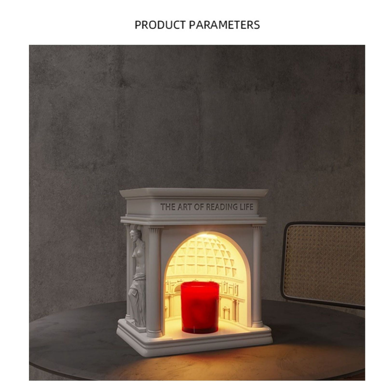 Candle Warmer Lamp Dimmable Decorative Palace Building Design Aroma Candle Melting Light for Bedroom CN Plug Candle Melting Lamp