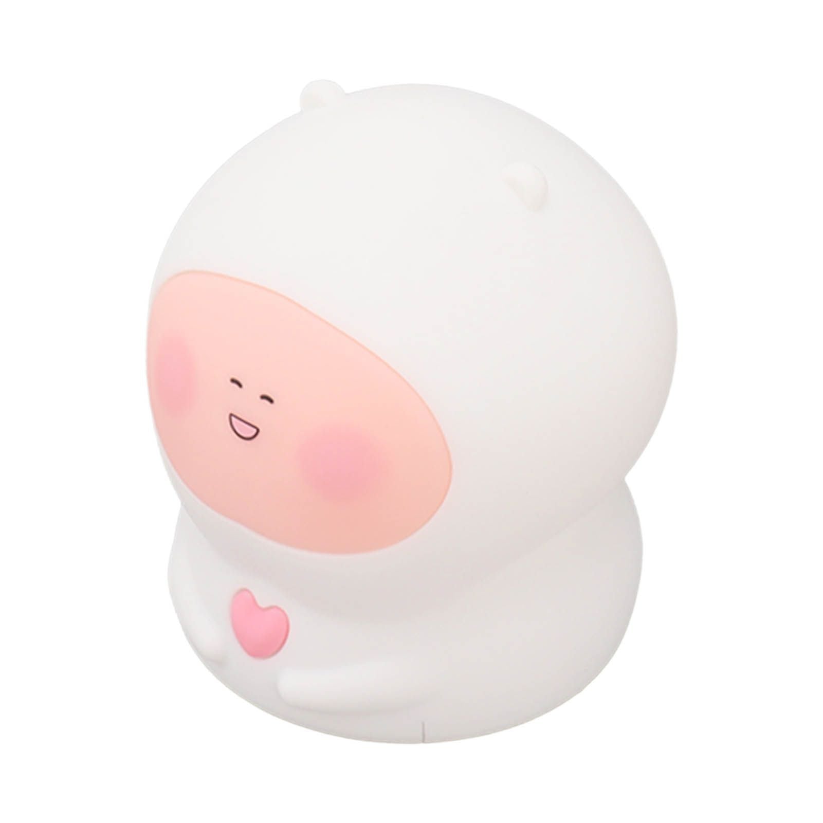USB Fat Peach Night Tap Lamp with Timing Function Intelligent Colorful Silicone Tap Lamp for Teen Girls Bedroom