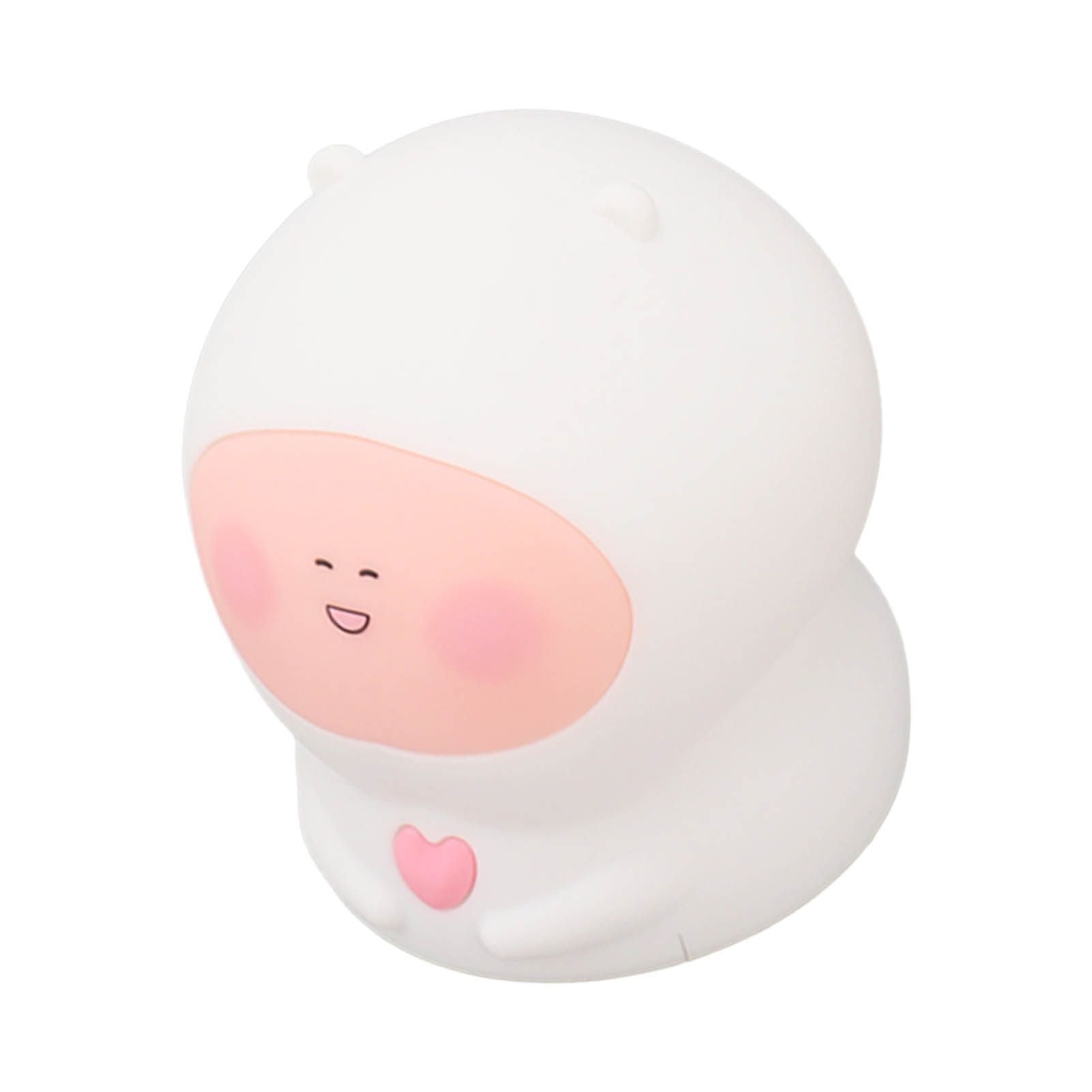 USB Fat Peach Night Tap Lamp with Timing Function Intelligent Colorful Silicone Tap Lamp for Teen Girls Bedroom