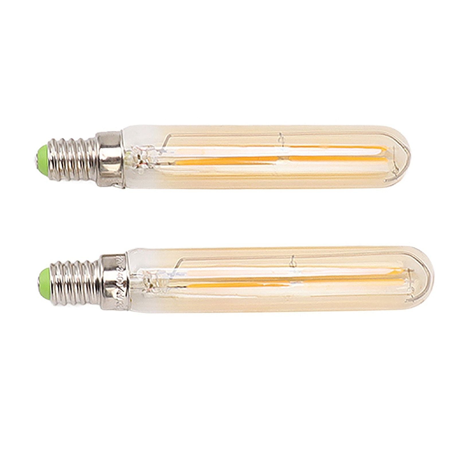 2Pcs LED Tube Bulb 4W E14 2300K Tubular Light Lamp Bulbs T20x120 220‑240V for Lighting