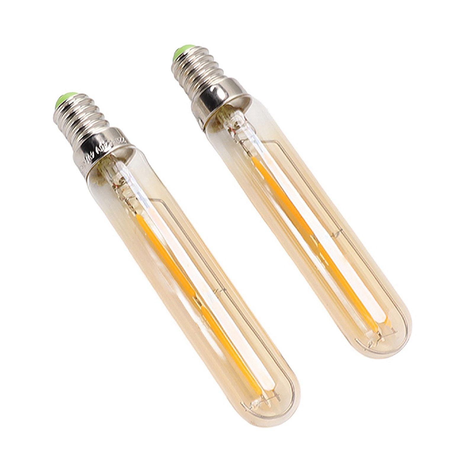 2Pcs LED Tube Bulb 4W E14 2300K Tubular Light Lamp Bulbs T20x120 220‑240V for Lighting