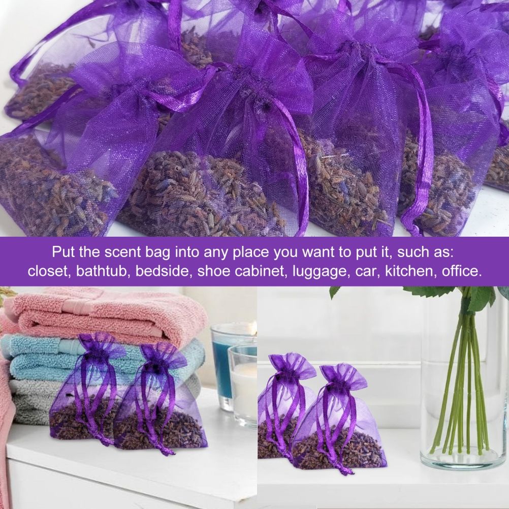 10 Pack Lavender Sachets for Drawers and Closets Perfect for Car Room Air Refreshing Fragrance Sachets Bag