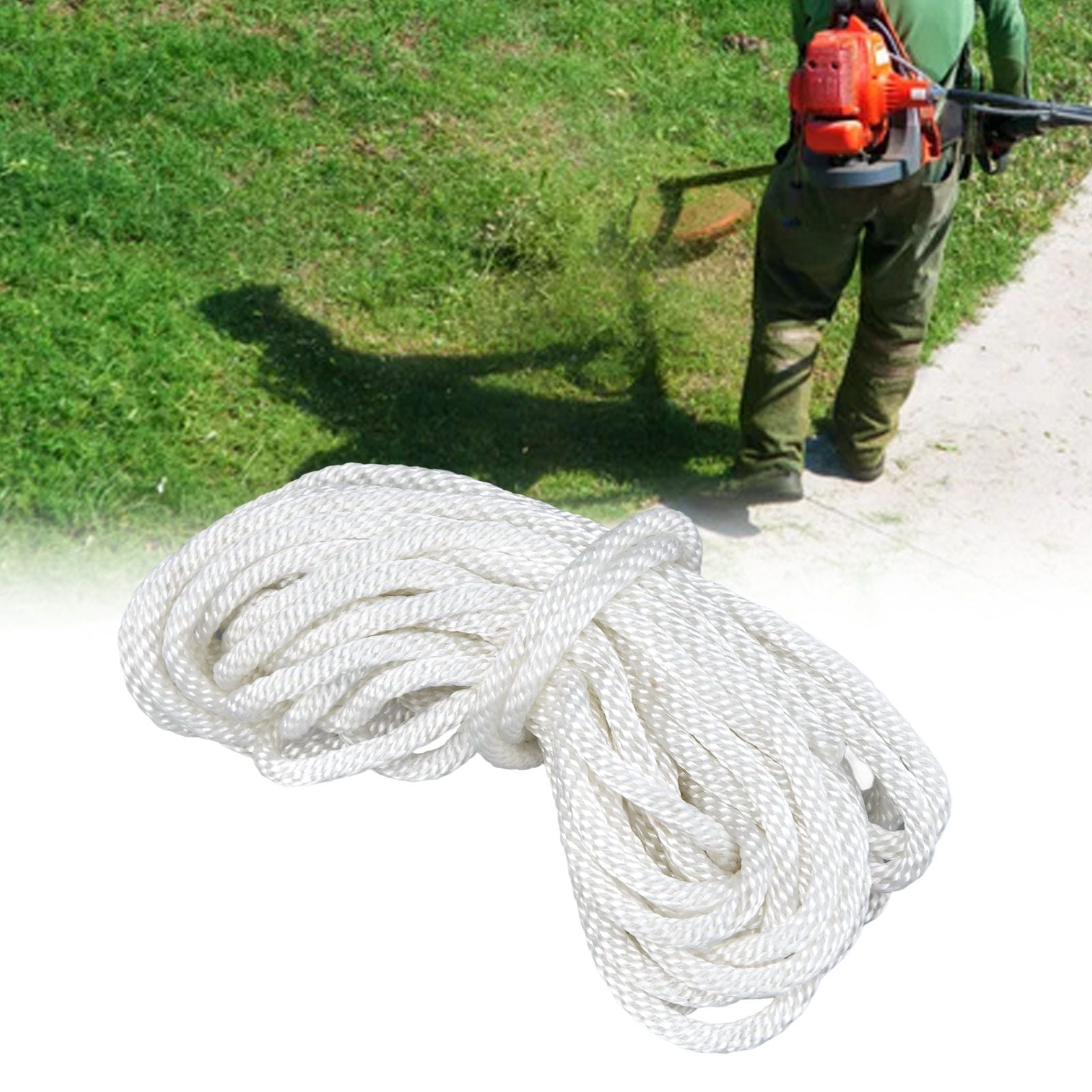 Pull Recoil Starter Rope 10m/32.8ft Long Nylon for Chain Saw Lawn Mowers Trimmers Engine Parts3.0mm