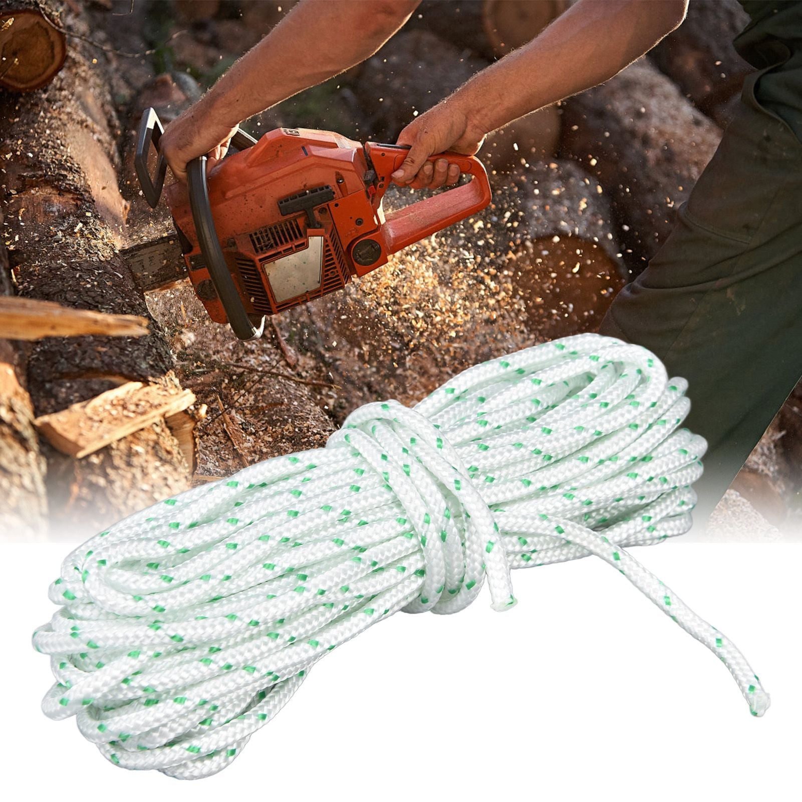 3.5MM Nylon Starter Rope Wear Resistant Garden Chainsaw Starter Pull Cord for Craftsman Lawn Mower10m / 32.8ft