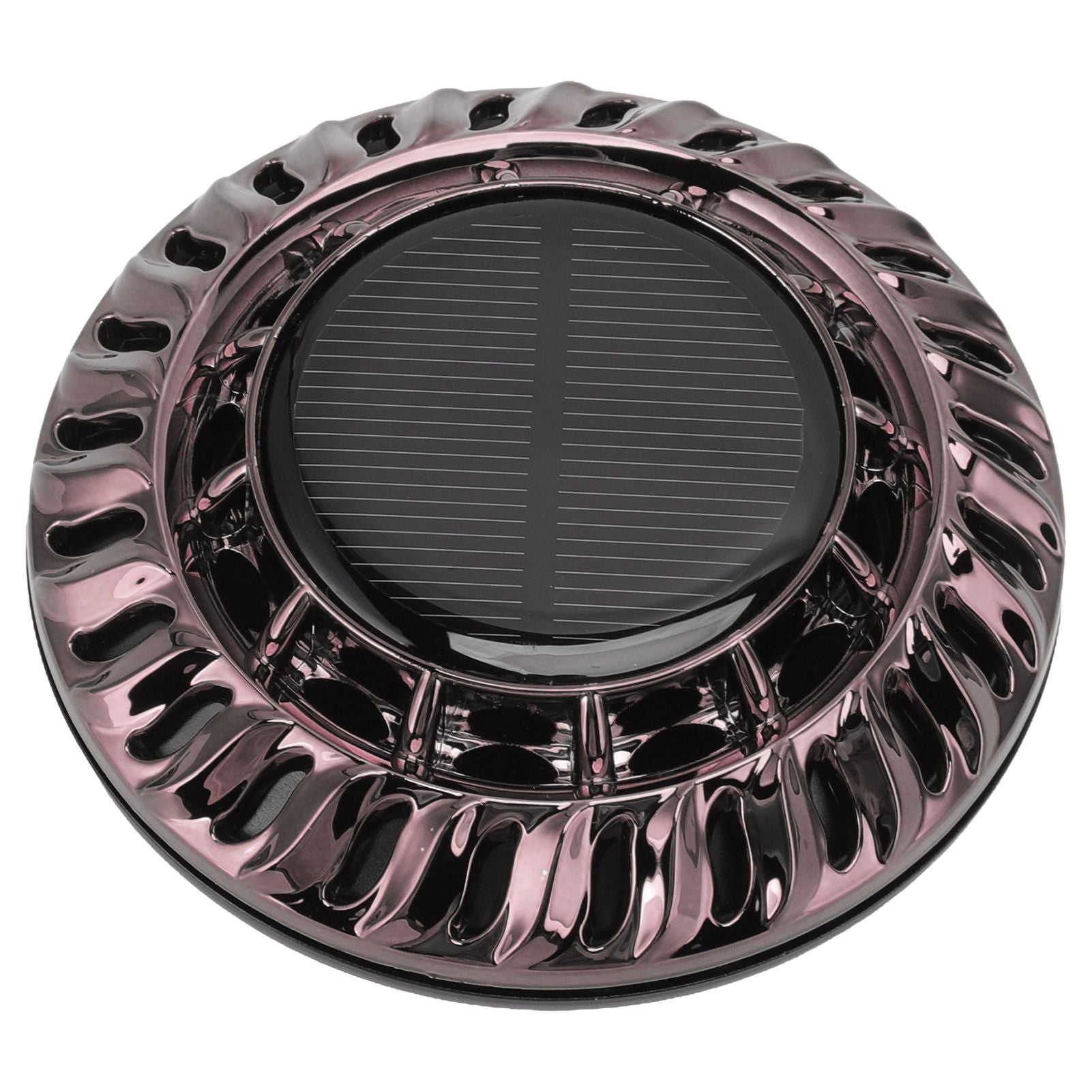 Solar Car Perfume Diffuser Automatic Rotating Decorative Car Aromatherapy Machine for Office Home Silver Black
