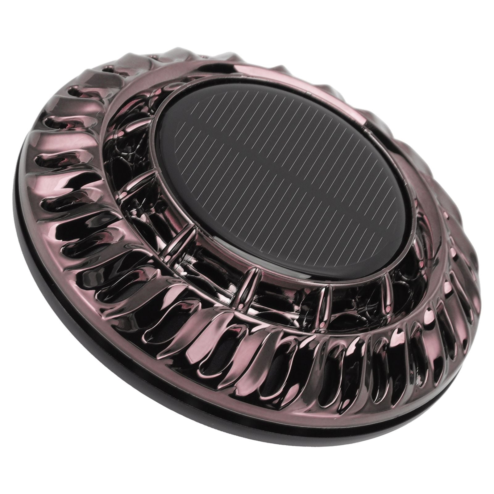 Solar Car Perfume Diffuser Automatic Rotating Decorative Car Aromatherapy Machine for Office Home Silver Black