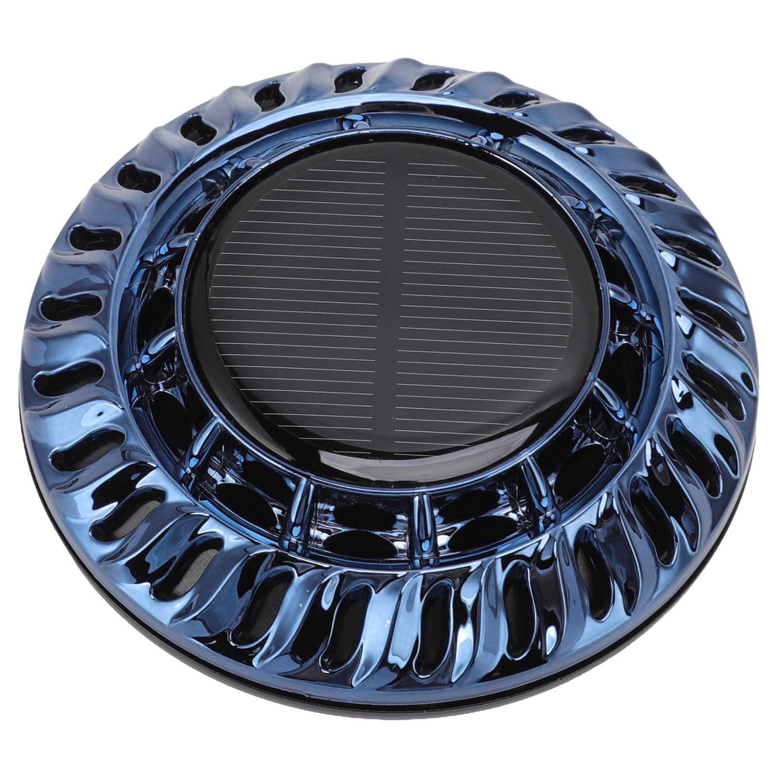Solar Car Perfume Diffuser Automatic Rotating Decorative Car Aromatherapy Machine for Office Home Ink Blue