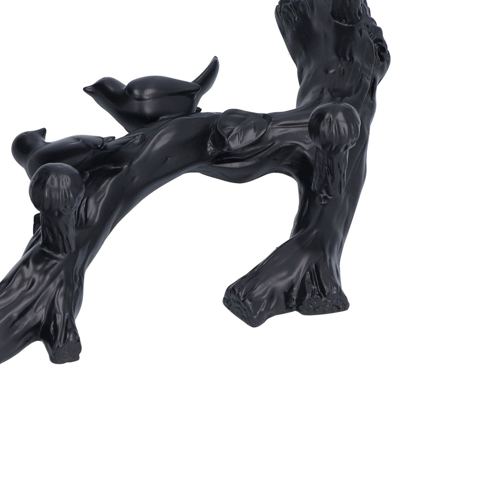 Decorative Hook Black Bird Branch Shape Three Dimensional Wall Mounted Home Decoration AccessoriesMedium (38cm)