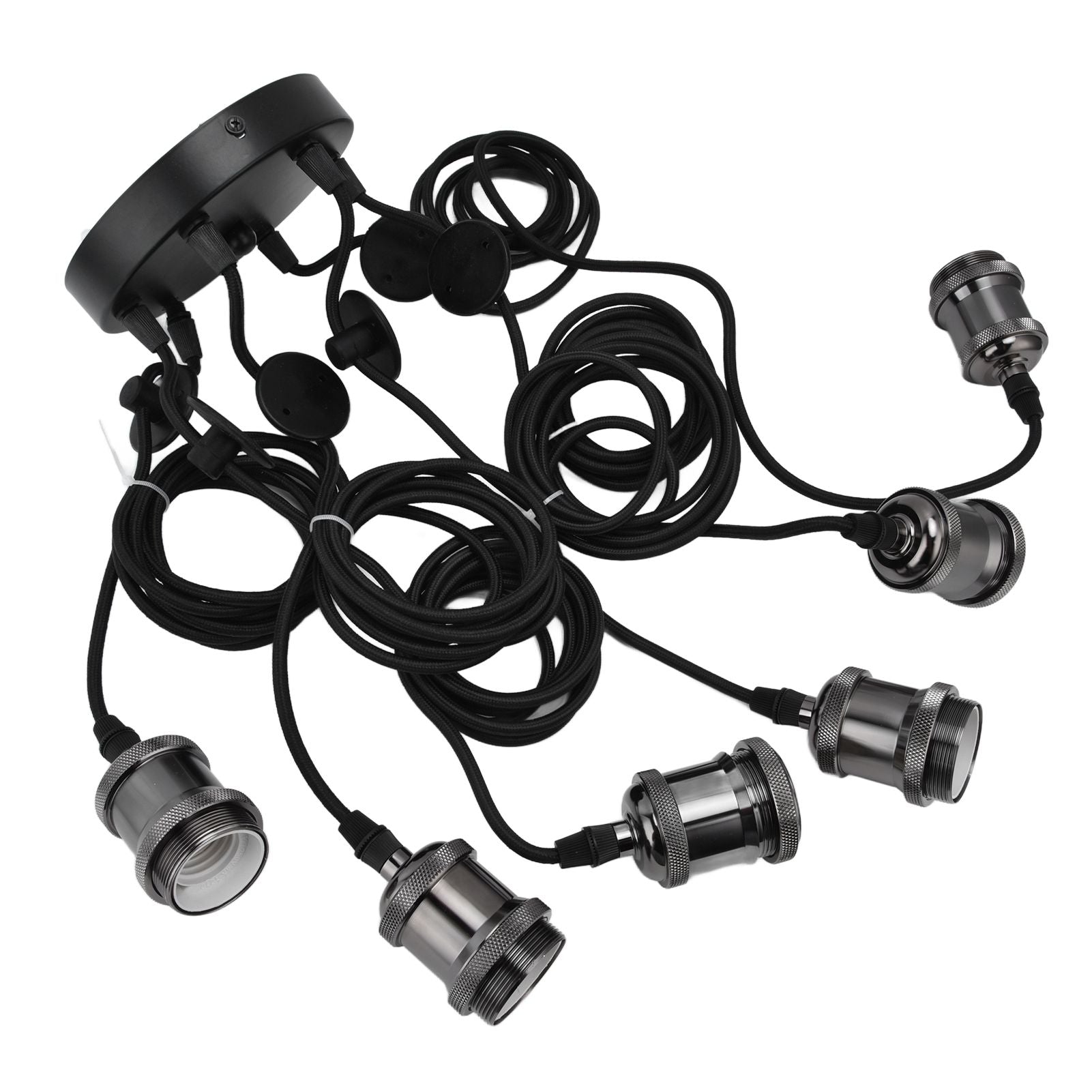6 Arms Ajustable DIY Ceiling Spider Lamp Holder Retro Beautifully Classic Spider Pendent Lamps Holder