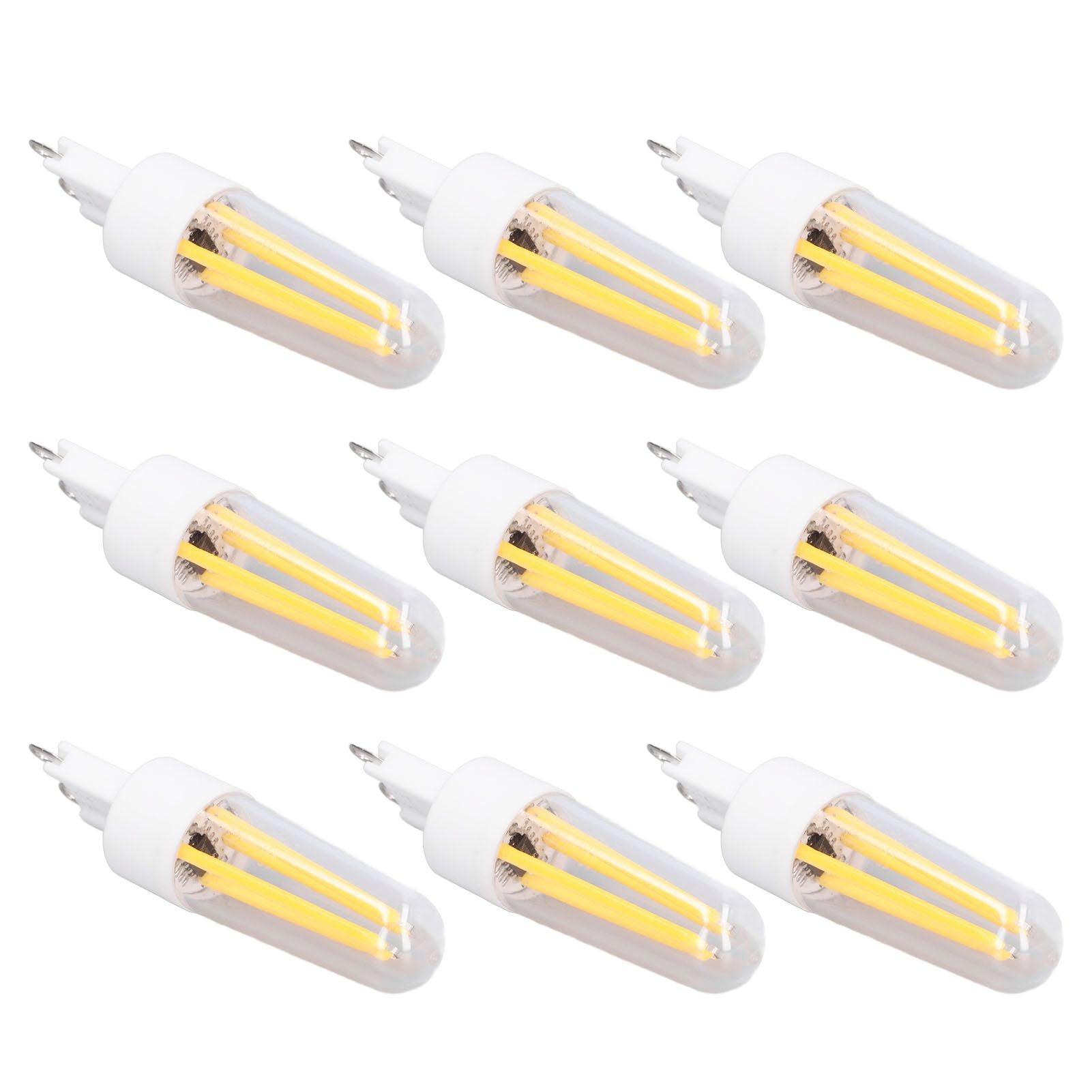 10Pcs G9 LED Bulb 3W 200LM Long Filament Bulbs for Chandelier Ceiling Lamp Table Lamp Warm White 220V