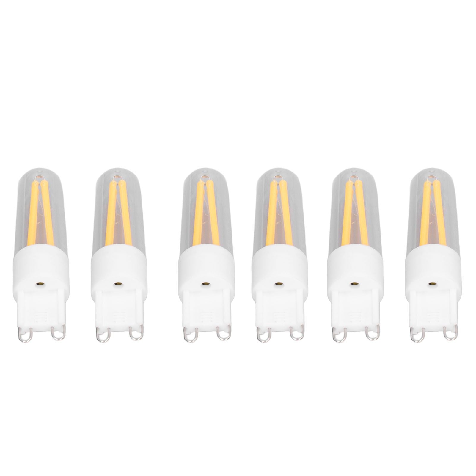 10Pcs G9 LED Bulb 3W 200LM Long Filament Bulbs for Chandelier Ceiling Lamp Table Lamp Warm White 220V